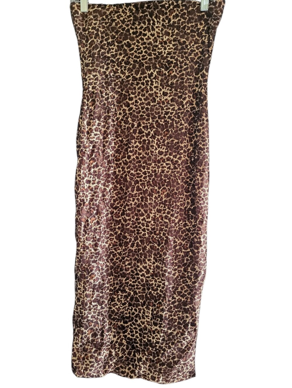 DNA Couture Leopard Print Bodycon Skirt sz S